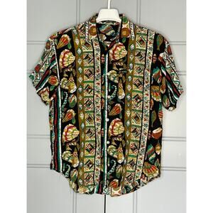 GUESS /Georges Marciano USA Vintage 80s-90s Ocean Marine Geometric SMALL?